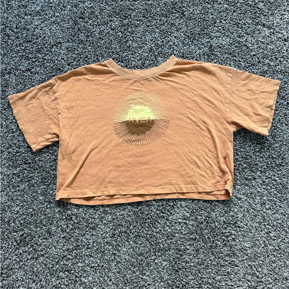 RVCA women’s orange crop top